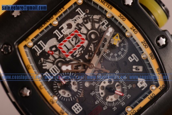 Replica Richard Mille RM 011 Felipe Massa Flyback Chrono Watch PVD